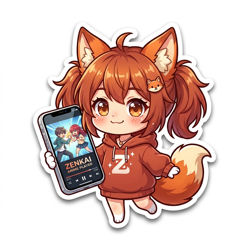 Zenkai Mascot Sticker